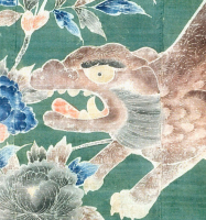 Japan%2C%20unknown%20artist%2C%20%3Cb%3E%3Ci%3E%20Tsumugi%20Futon%20Cover%20with%20Tsutsugaki%20Design%20of%20Lion%20and%20Peonies%3C%2Fi%3E%3C%2Fb%3E%2C%2019th%20century%2C%20hand-spun%2C%20hand-woven%2C%20plain-weave%20tsumugi%20silk%20cloth%20with%20tsutsugaki%20design%20on%20green%20ground%2C%20Gift%20of%20Terry%20Welch%2C%20public%20domain%2C%202009.25.40